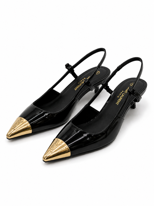 Saint Laurent Women’s Patent Slingback Pumps
