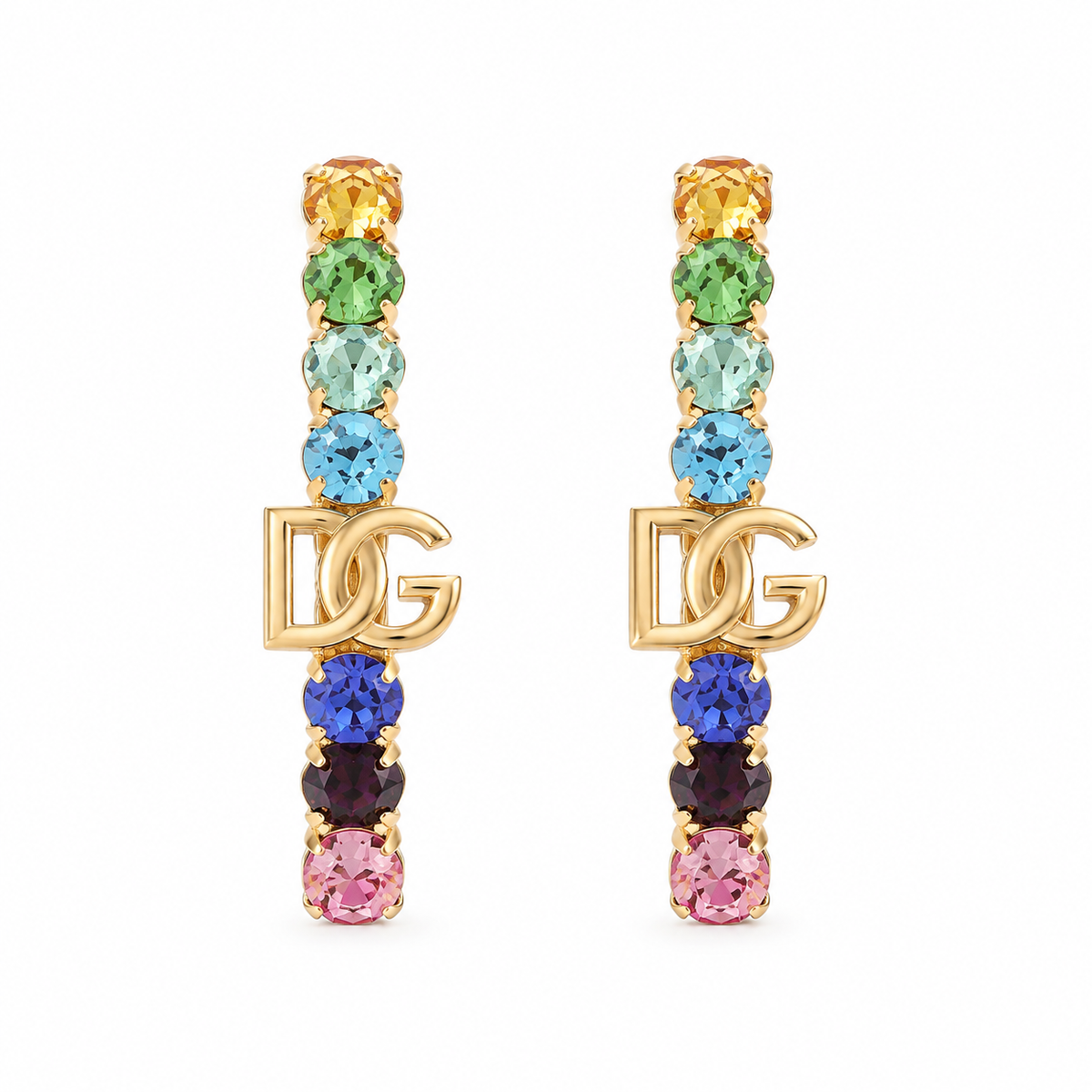 DG Multicolor Crystal Drop Earrings
