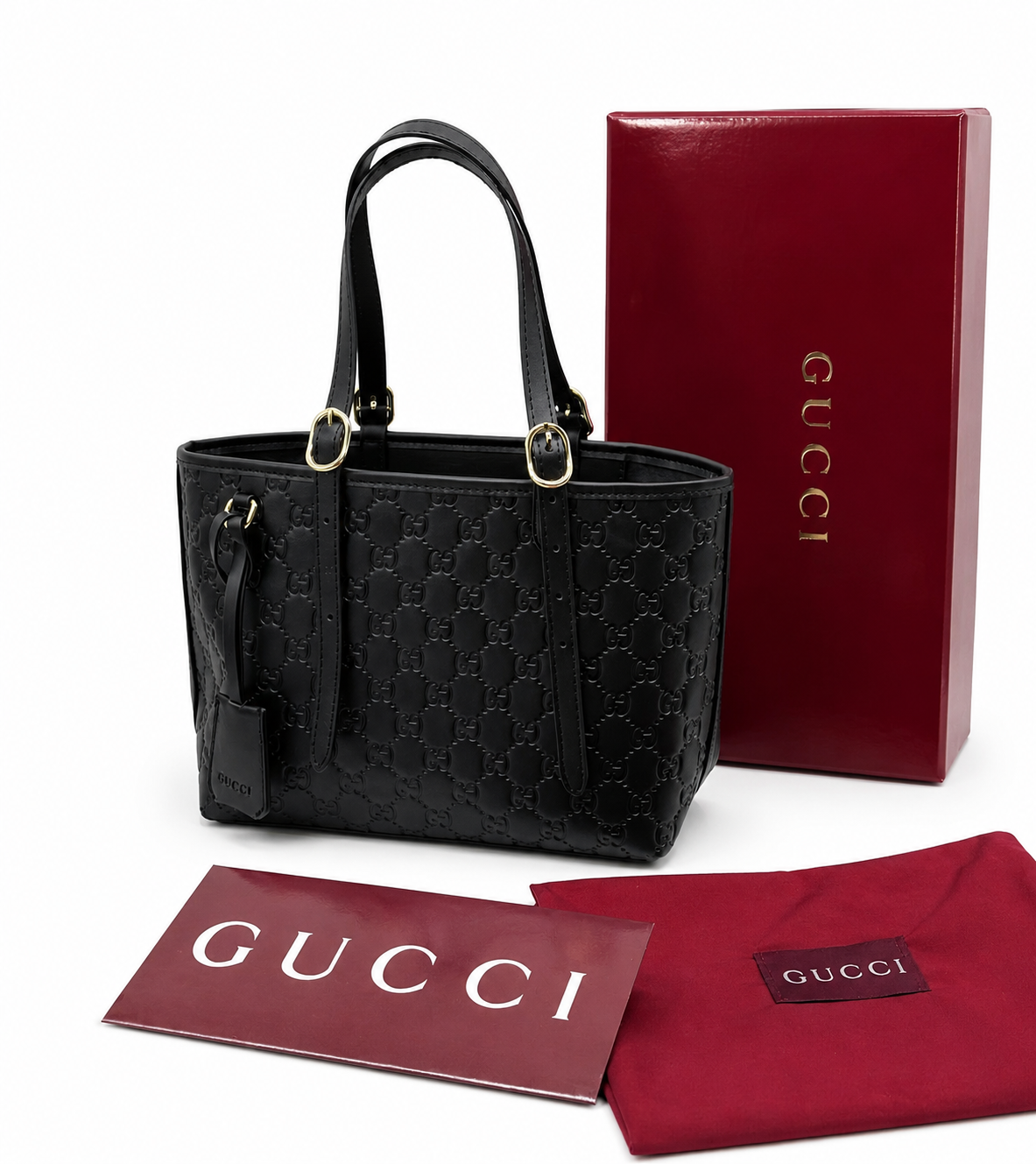 Gucci Signature Leather Tote Bag (Guccissima Tote)
