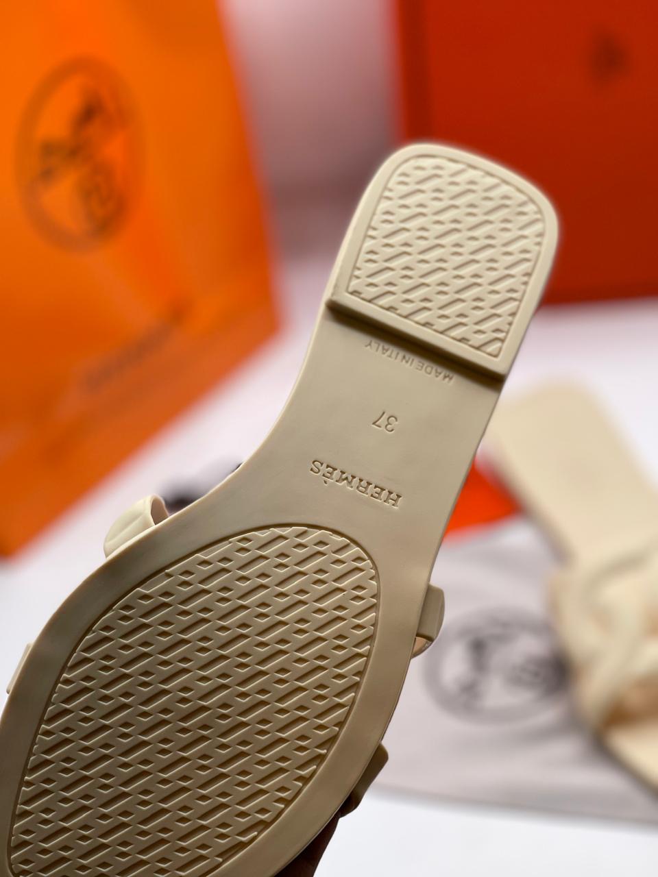 Hermès Chypre Chain Slide Sandals