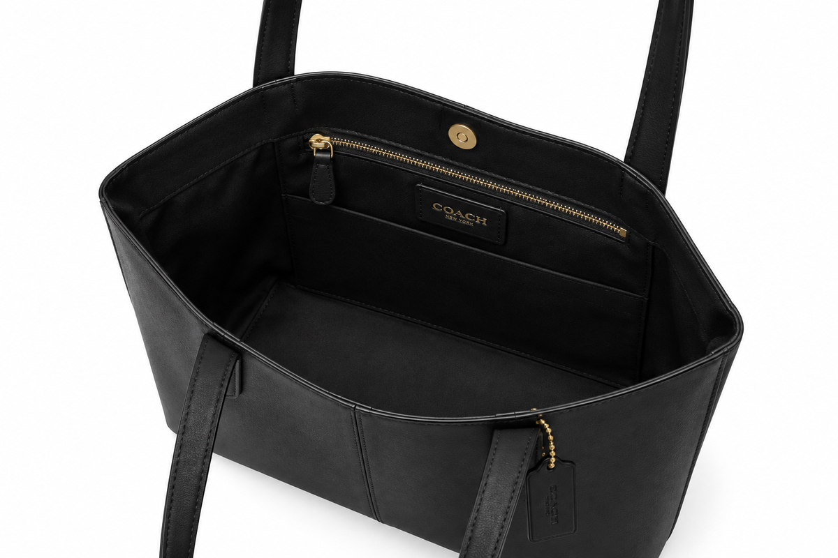Coach North 32 Leather Tote Bag