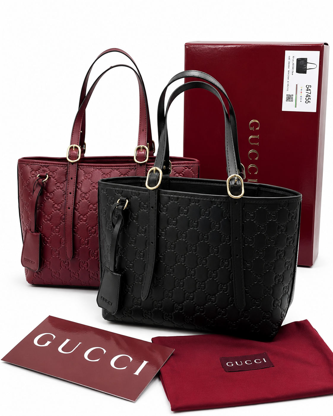 Gucci Signature Leather Tote Bag (Guccissima Tote)
