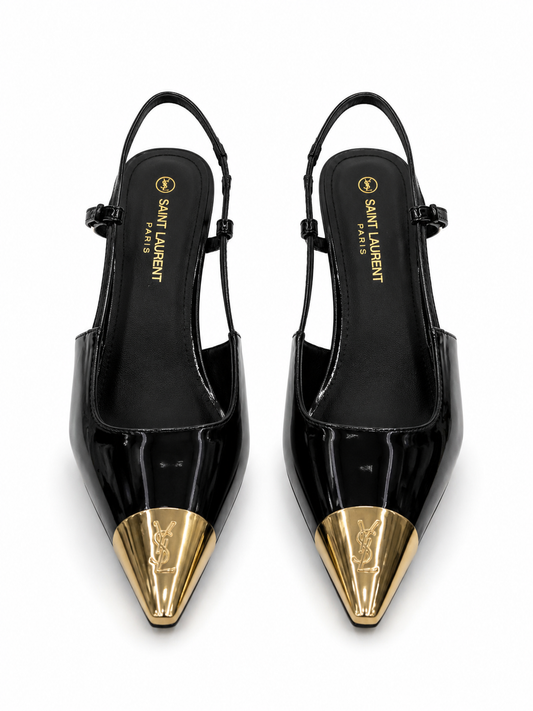 Saint Laurent Women’s Patent Slingback Pumps
